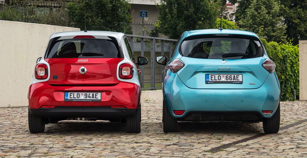 Renault Zoe vs. Smart forfour