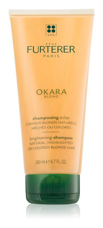 Rozjasňující šampon pro blond a melírované vlasy, Rene Furterer Okara Blond, 359 Kč (200 ml)