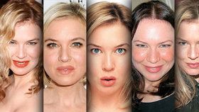 To není žena, to je chameleon! Renée Zellweger je mistryně ve změnách podoby 