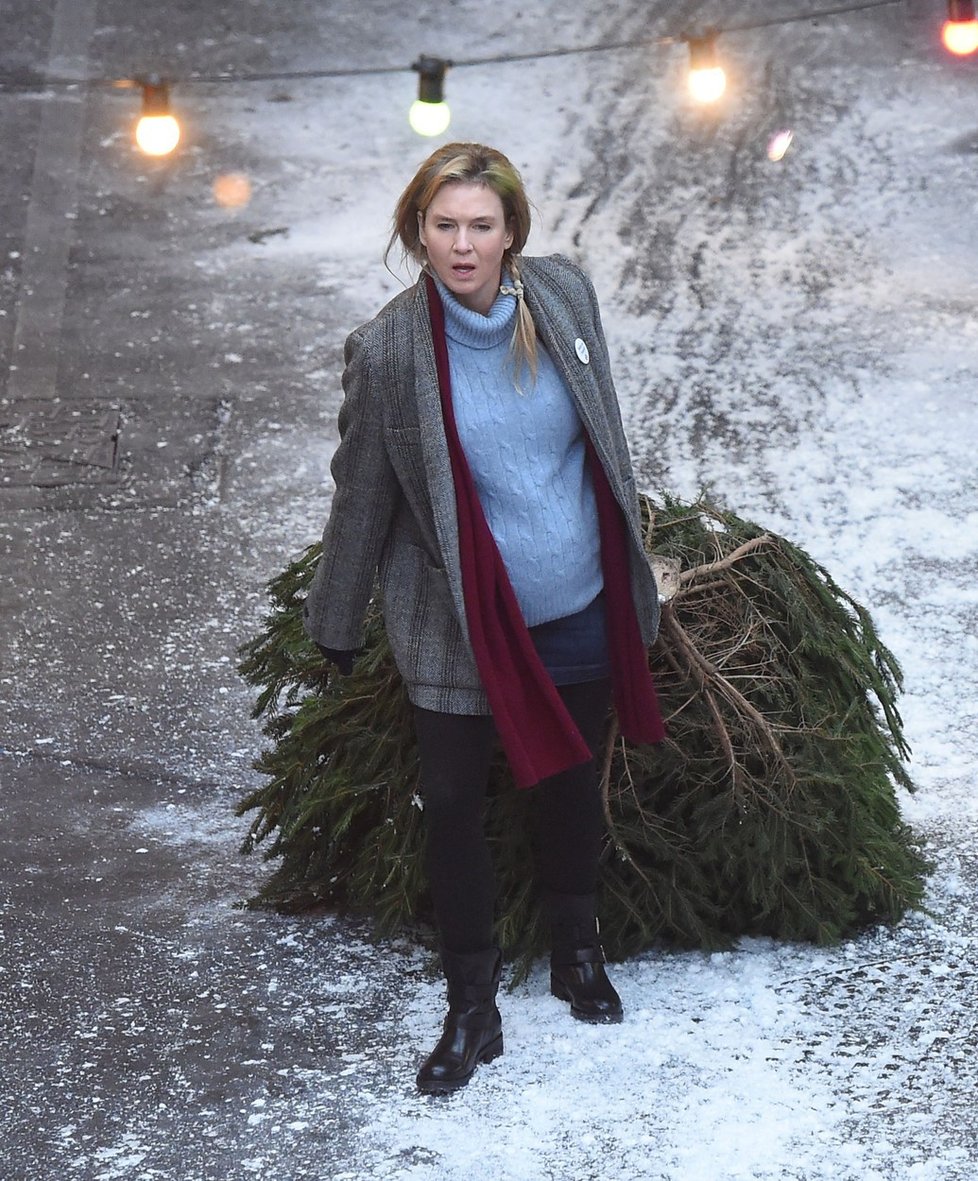 Záběry ze zákulisí třetího pokračování deníku Bridget Jones. Tentokrát s názvem Dítě Bridget Jones.