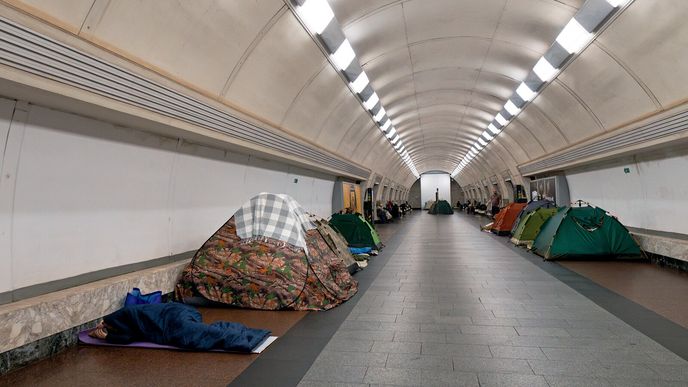 Stanice metra Dorohožyči je 76 metrů pod zemí Stanice metra Dorohožyči je 76 metrů pod zemí