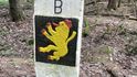 Hraniční kámen na hranici s Bavorskem