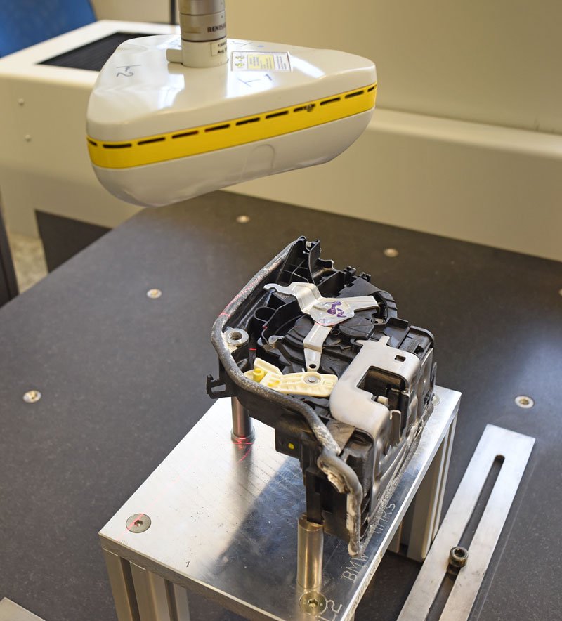 3D skener pro kontrolu tvarů výrobku