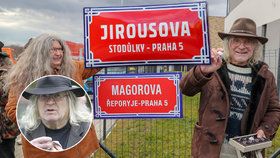 Tady je "Magora" Jirouse! V Řeporyjích po ikoně undergroundu pojmenovali ulici v nové zástavbě