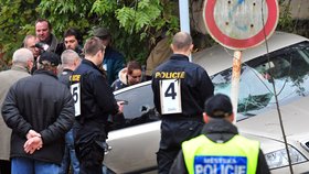 Policejní rekonstrukce přestřelky v pražských Řeporyjích