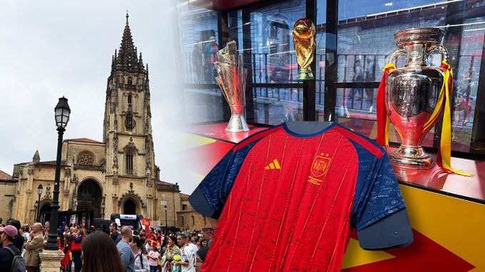 Oviedo poblázněné do fotbalu: trofeje pro šampiony, fanzóna lákala i Čechy Oviedo poblázněné do fotbalu: trofeje pro šampiony, fanzóna lákala i Čechy