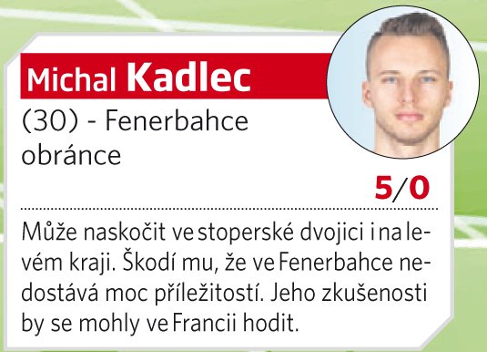 NA HRANĚ: Michal Kadlec