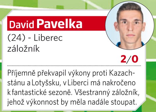 NA HRANĚ: David Pavelka