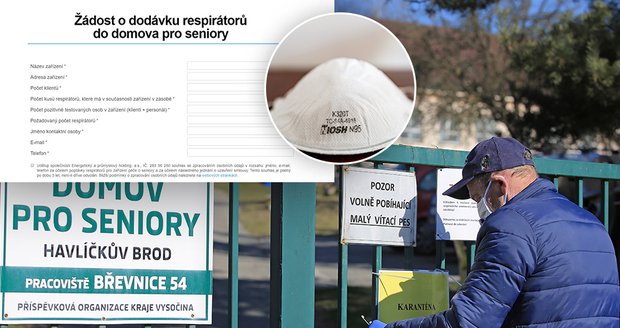 Stovky tisíc respirátorů pro domovy seniorů: Stačí jen vyplnit dotazník! 