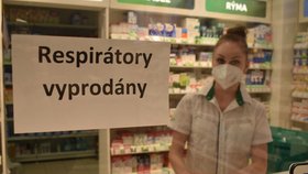 Ostravská lékárna již vyprodala respirátory (21.2.2021)