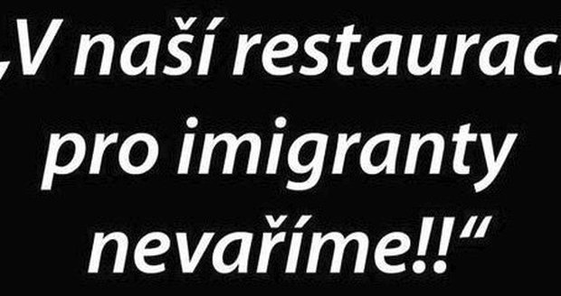 Kontroverzní vzkaz italské restaurace z Hrušovan nad Jevišovkou