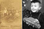 Tohle jsou vítězové soutěže vánočních retrofotek. Snímek vlevo je z roku 1881, či 1882. Obrázek vpravo je z roku 1952 a vznikl ve školce