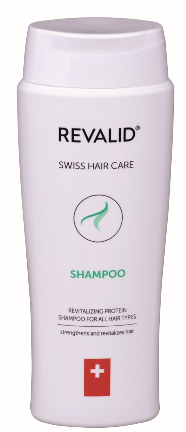 Revitalizující proteinový šampon Revalid, 169 Kč (250 ml), koupíte v síti lékáren