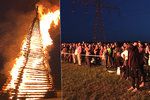 V Řevnicích hořela impozantní vatra, zdolala český rekord.