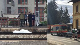 Žena v Řevnici přebíhala koleje: Zachytil ji vlak a na místě zemřela.