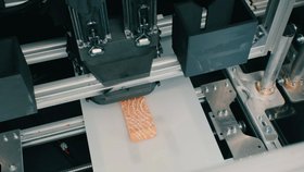 Rakouský start-up Revo Foods vytvořil 3D tištěnou náhražku steaku z lososa.