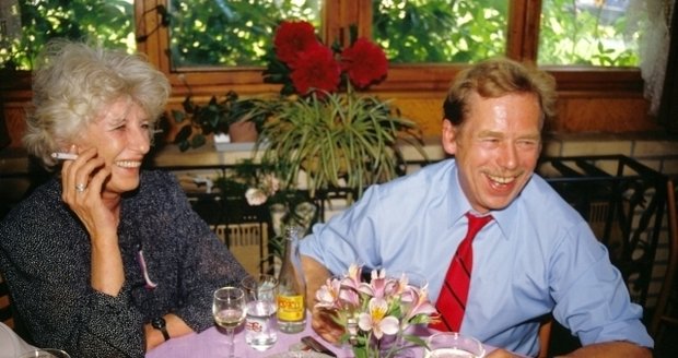 Prezident Václav Havel s ženou Olgou