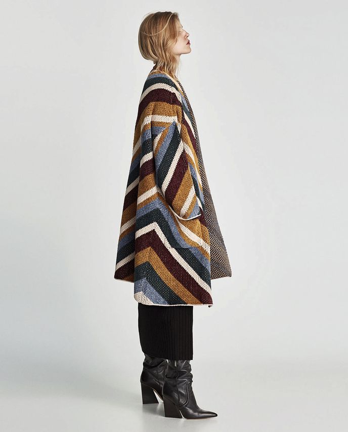 Žakárový kabát, Zara, info o ceně v obchodě