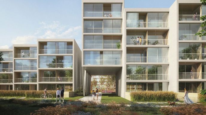 Rezidence Žižkov, vizualizace, Magazín Nová Praha Rezidence Žižkov, vizualizace, Magazín Nová Praha