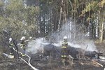 Požár včelína v Dolním Jamném na Plzeňsku