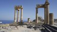 Pozůstatky akropole Lindu na Rhodosu