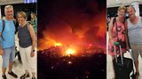 Čeští turisté se vrací z ohnivého pekla na Rhodosu: „Museli jsme se sbalit a rychle pryč...“