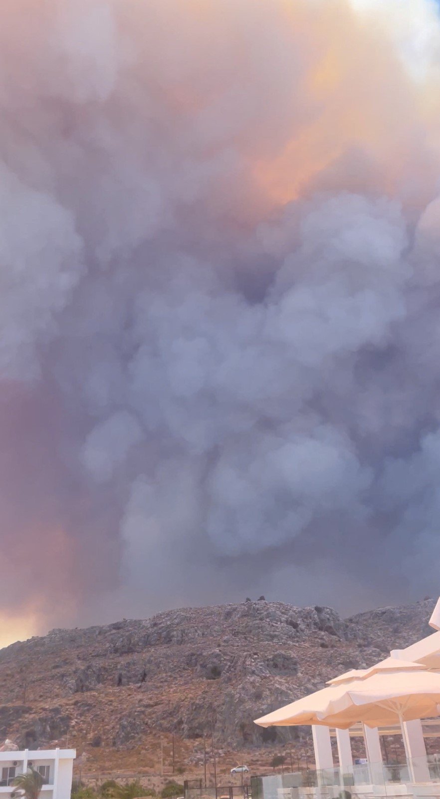 Požár na Rhodosu (22.7.2023)