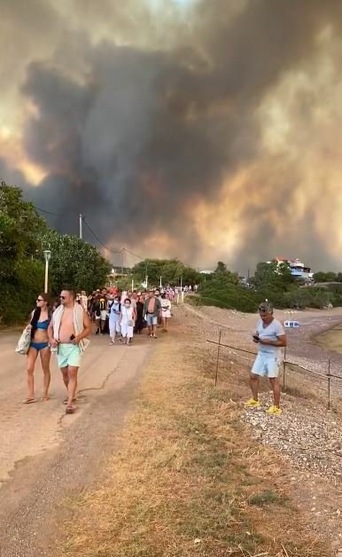 Požár na Rhodosu (22.7.2023)