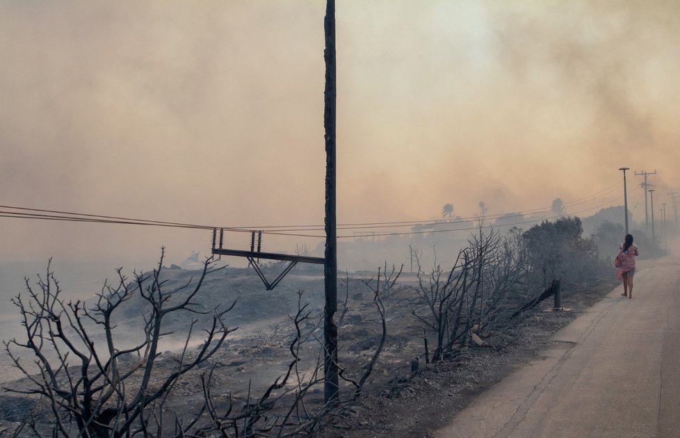 Boj s požáry na Rhodosu (23.7.2023)