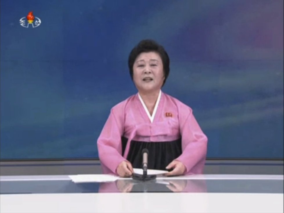 Ri Čun-hý je legendou severokorejského TV zpravodajství.