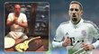 Hvězdný fotbalista Franck Ribéry si dopřál zlatý steak a pak odpálkoval nepřející fanoušky...