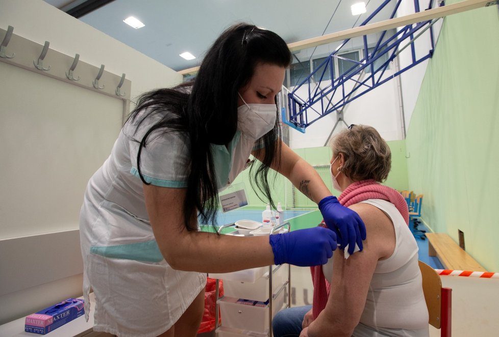 Ve sportovní hale v Říčanech u Prahy zahájilo 24. února 2021 zkušební provoz velkokapacitní očkovací centrum.