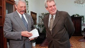 Richard Falbr s Milošem Zemanem
