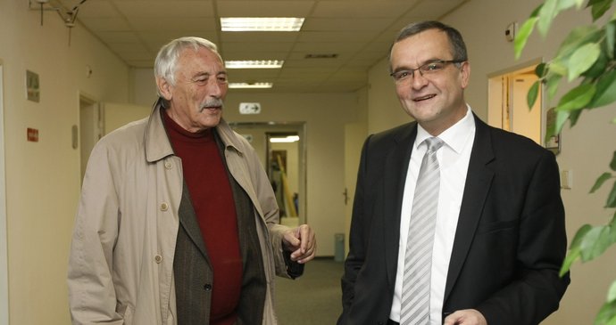 Richard Falbr a Miroslav Kalousek v roce 2011