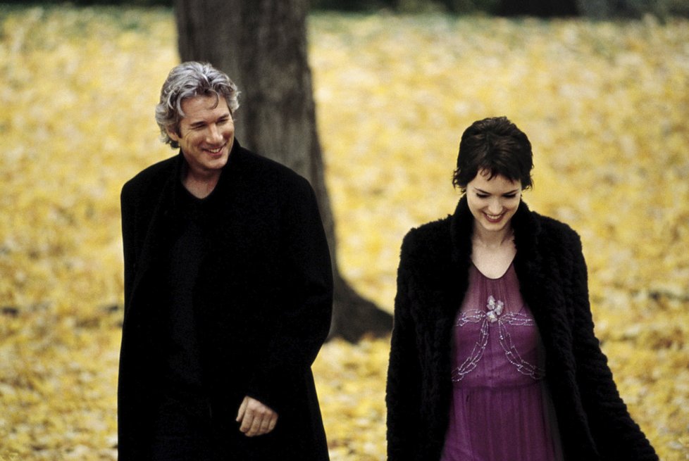 Podzim v New Yorku, 2000. V tomto filmu prožil Gere jako Will Keane romantickou lásku s tragickým koncem s herečkou Winonou Rider.