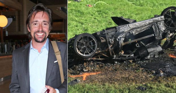 Hvězda pořadu Top Gear skončila v nemocnici: Její vůz shořel v plamenech