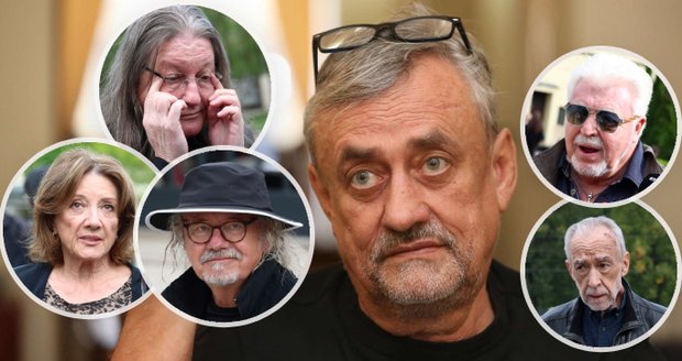 Pohřeb Richarda Tesaříka (†80): Drsní rockeři v slzách