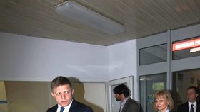 V nemocnici navštívil Richtera i slovenský premiér Fico