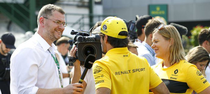 Richtr byl pracovně i na několika Velkých cenách formule 1