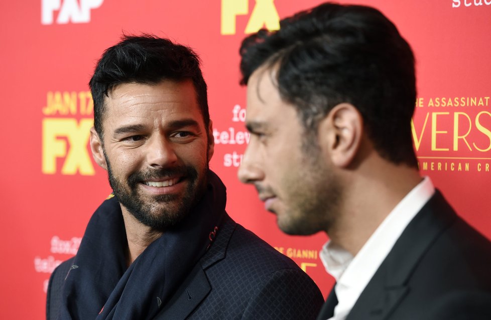 Ricky Martin s manželem Jwanem Yosefem.