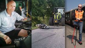 Řidič pražské MHD Aleš (45): Při smyku na motorce přišel o nohu, na šoférování nezanevřel
