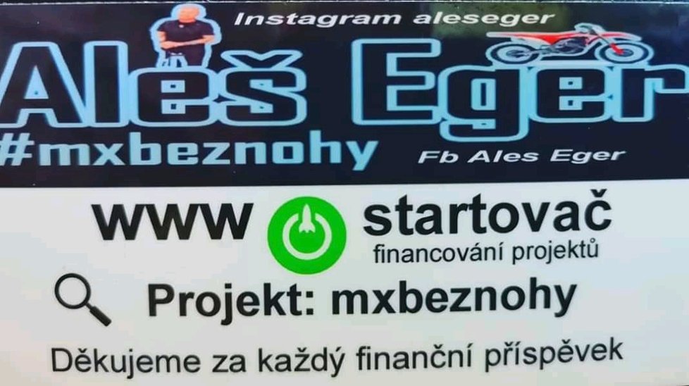 Nejen přepravou cestujících po Praze se snaží být Aleš užitečný. Na webu Startovač se snaží prosadit projekt, v rámci kterého chce vybrat peníze na pomoc handicapovaným dětem.