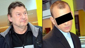 Obžalovaný Roman Zábrš (vpravo) je souzený na svobodě. Vlevo řidič autobusu.