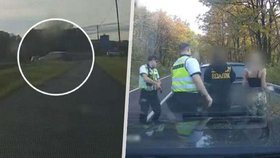 Nebezpečné pronásledování BMW u Budyně nad Ohří.