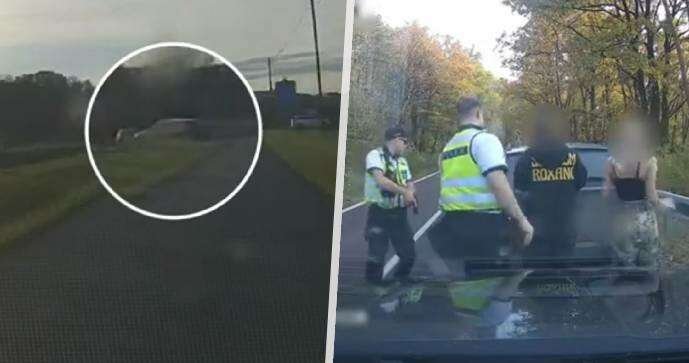 Nebezpečné pronásledování BMW u Budyně nad Ohří.