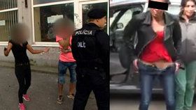 Žena, která ráda ukazuje vaginu, se stala postrachem slovenských policistů.