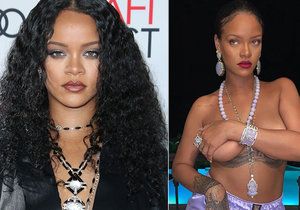 Rihanna svérázně potěšila fanoušky: Rukou si drtila nahé ňadro!