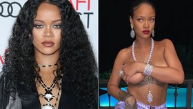 Rihanna svérázně potěšila fanoušky: Rukou si drtila nahé ňadro!