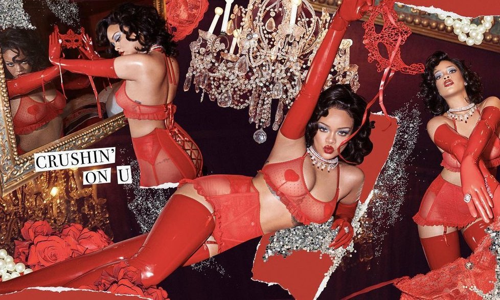 Rihanna v prádle vlastní značky
