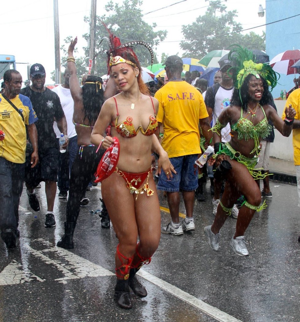 Rihanna se na karnevalu pěkně odvázala.